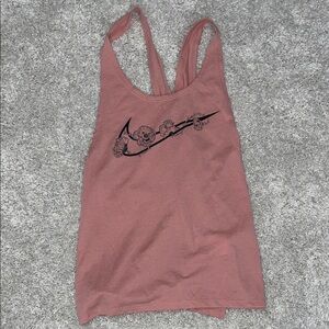 Nike Women's Floral Graphic Tank Top - Dusty Rose
